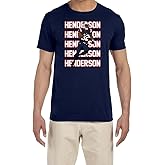 Navy New England Treveyon Henderson Text Pic T-Shirt