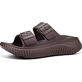 KuaiLu Womens Recovery Sandals With Comfortable Plantar Fasciitis Arch Support, Orthotic Adjustable Thick Cushion Sport Slides Reduces Stress on Feet, Joints & Back Post-Exercise