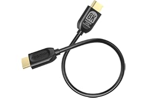 Fosmon 8K HDMI Cable 2.1 1FT, 4K@120Hz, 8K@60Hz, Ultra High Speed HDMI Cable 48Gbps Compatible with Switch 2 PS5 Xbox TV Stic