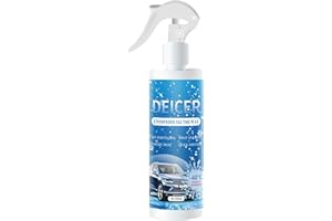tioyeah Fast-Acting Car Windshield Deicer Spray Winter Ice Remover Solution for Auto Glass and Locks 250ml Bottle
