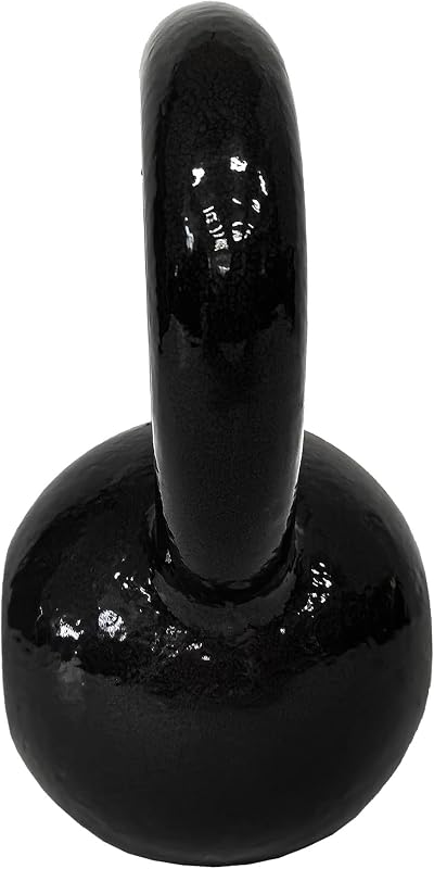 Kettlebell in ghisa, 12 kg, Nero