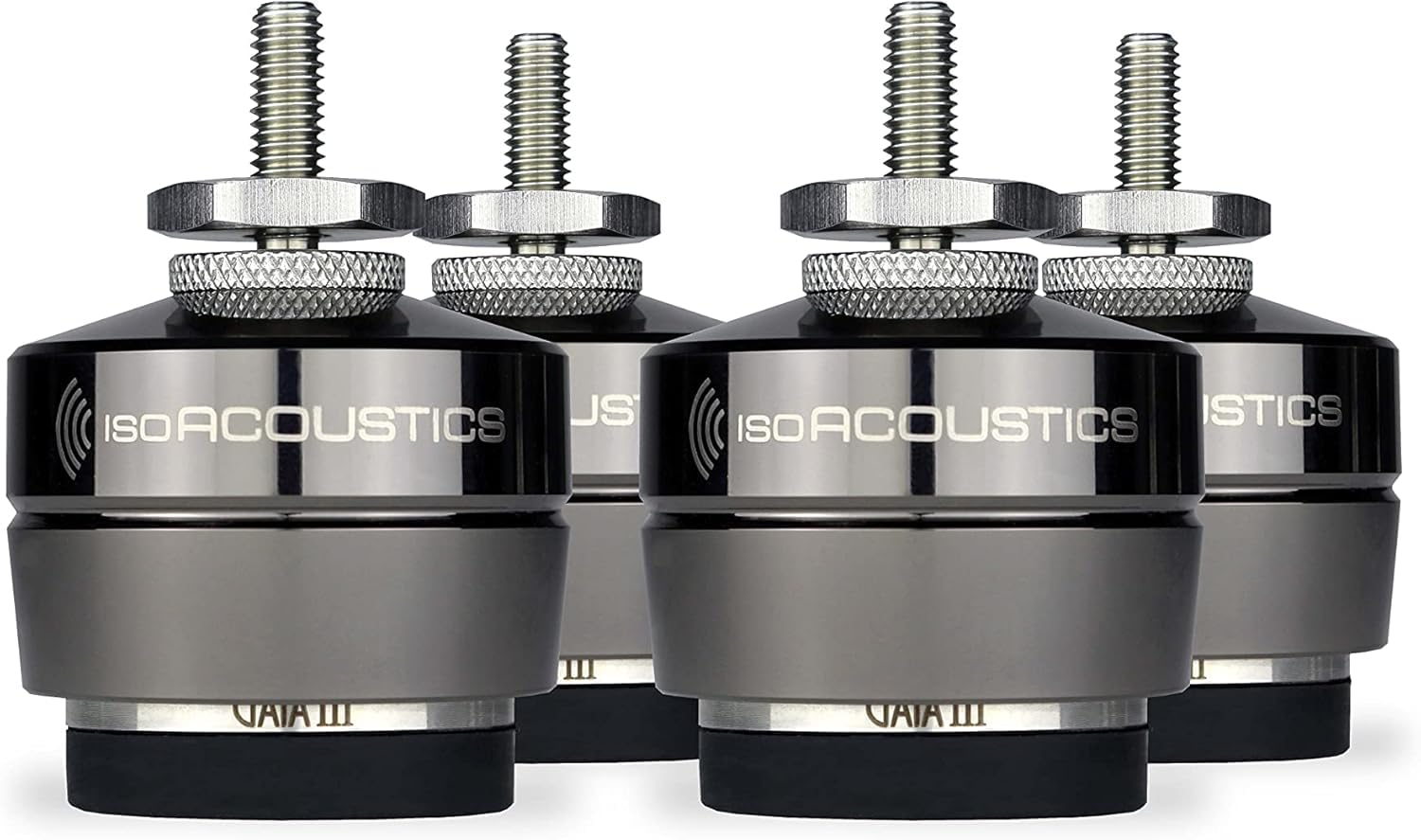 Photo 1 of IsoAcoustics Gaia Series Isolation Feet for Speakers & Subwoofers (Gaia III, 70 lb max) – Set of 4