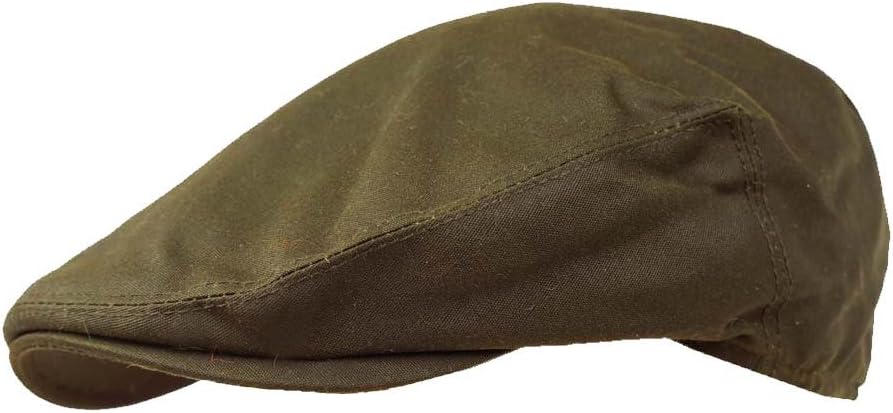 Failsworth Hats Wax Flat Cap Earland Brothers - Olive Green Wax