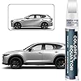 25D/26G Snowflake White Pearl Tricoat Touch Up Paint for Mazda, Car Paint Pen Scratch Repair Two-In-One Touch Up Paint, Premium Car Scratch Remover for Deep Scratches