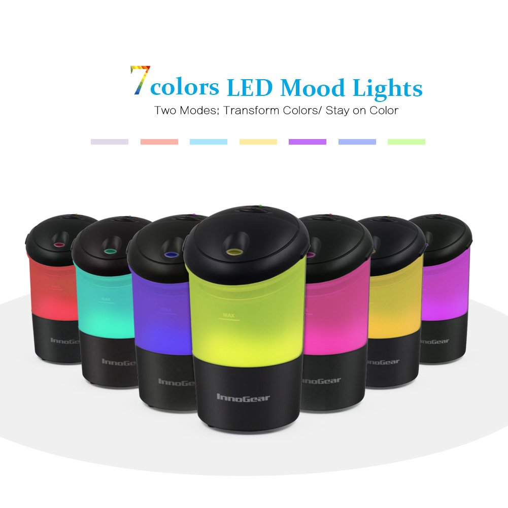 InnoGear USB Car Essential Oil Diffuser Air Refresher Ultrasonic