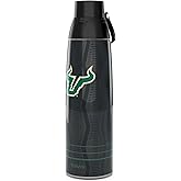 Tervis Venture Water Bottle USF Bulls - Full Speed Triple Insulated Tumbler Travel Cup Keeps Drinks Cold & Hot, 36oz, Stainless Steel