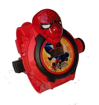Rvold 24 Images Spiderman Projector Watch - Best Digital Toy Watch for Boys and Girls - Color May Vary