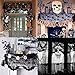 2 Pack Vintage Halloween Decorations Indoor Black Lace Runner Spiderweb Fireplace Mantle Scarf Cover - Holloween Home Décor Cobweb Bat Valance - Window Door Wall Porch Decorations - Party Accessories