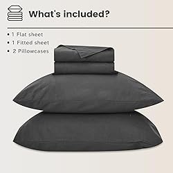 Bedlifes 100% French Linen Sheets Queen Size