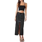 Forever 21 Womens Split-Hem Cargo Maxi Skirt