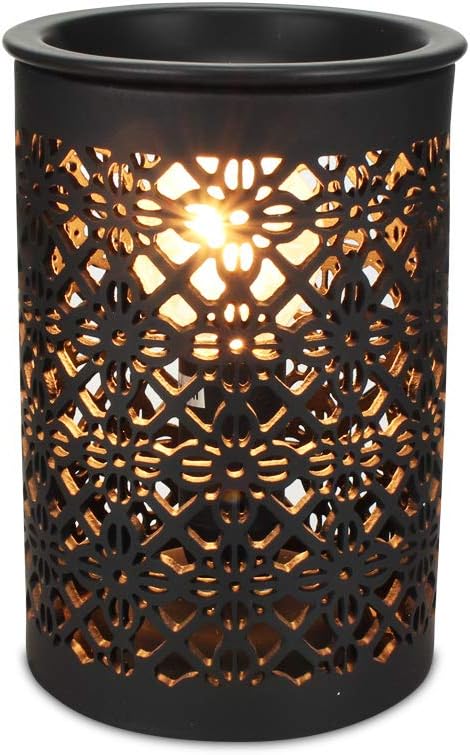 Akehuoeng Essential Oil Diffuser Wax Melts Warmer Scented Candle Porcelain Lamps Scented Oil Warmer Fragrance Oil Heater Light for Home Office Spa Yoga Meditation Decor