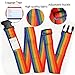 Adjustable Travel Luggage straps Suitcase Belts for Travel Bag Accessories With Address Tag 2Pack (Multicoloured)