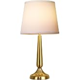 PARTPHONER Cordless Table Lamp, 5000mAh Battery Rechargeable Touch Lamp, 3-Level Brightness Bedside Lamps, Modern Portable Design, Battery Operated Desk Lamp for Patio Camping, Dining, Home, Gold