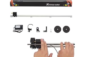 SOPOGER Archery Arrow Saw Electric Carbon Arrow Cutter Mini Reciprocating Saw Adjustable Arrow Square Cutting Building Tool for Pure Mixed Carbon & Fiberglass Arrow Shaft (Black)