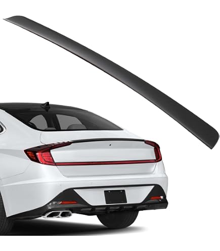 Gloss Black Factory Style Spoiler For 2015-2017 Hyundai Sonata - Trunk Lip Wing (Bolt-On)