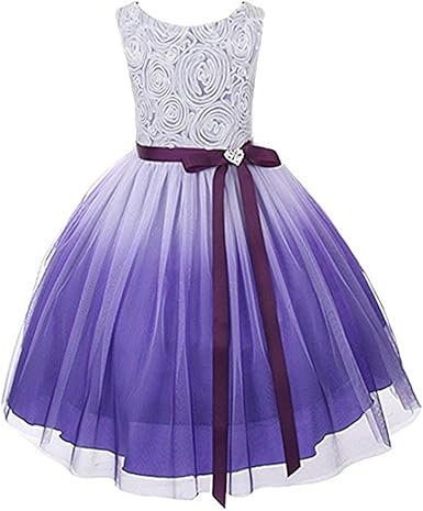 ombre flower girl dress