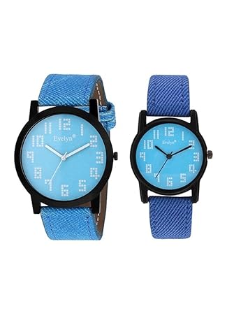 Analog Leather Watches for Lovely Couple -Eve-604-672