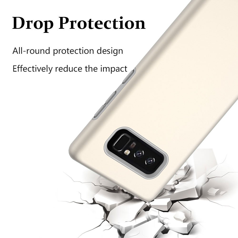 Note 8 Case, Galaxy Note 8 Case, MagicSky Slim Corner Protection Shock Absorption Hybrid Dual Layer Armor Defender Protective Case Cover for Samsung Galaxy Note 8 (Gold)