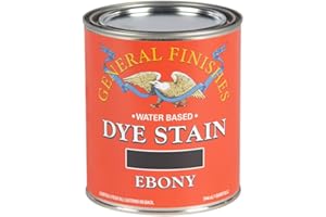 General Finishes Water Based Dye, 1 Quart, Ebony