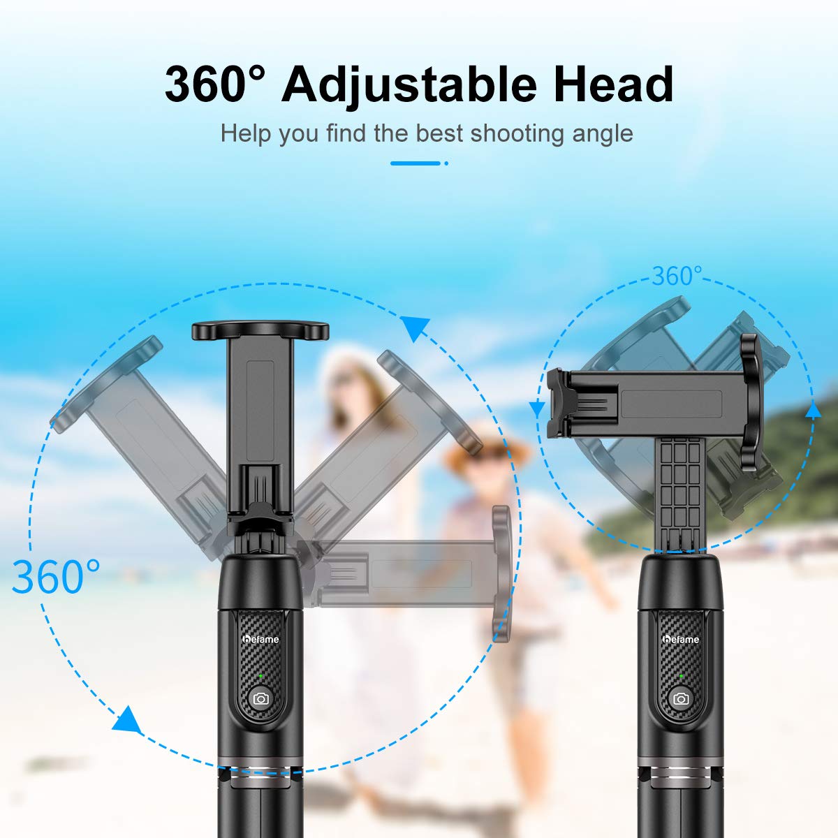 Bluetooth Selfie Stick Tripod, Mini Extendable Phone Tripod Stand with Detachable Wireless Remote 360° Rotation for iPhone 11/11 Pro/XS Max/XS/XR/X/8/7/6s/6 Plus, Samsung Galaxy S10/S9/Note, Huawei