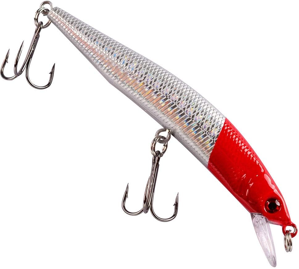 OriGlam 10pcs Fishing Lures, Life-Like Swimbait, Minnow Hard Lure Bass Trout Baits Kit - Image 5