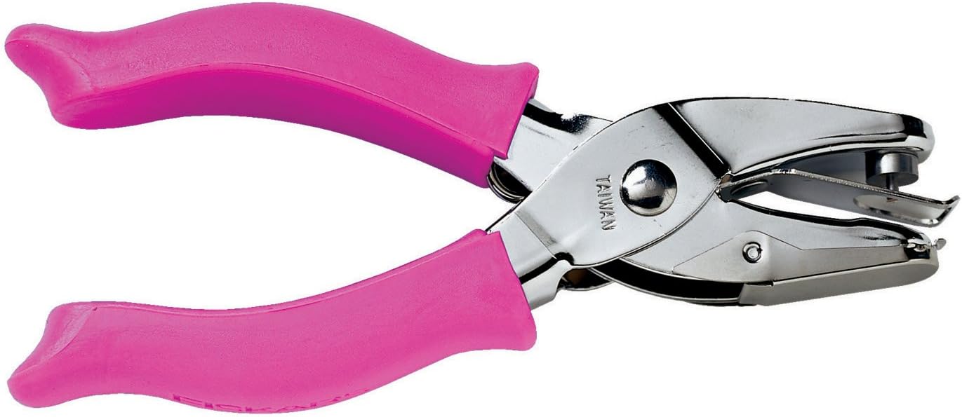 Fiskars 23607097J Heart Hand Punch, 1/4 Inch, Pink