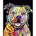 eZAKKA Diamond Painting Kits DIY 5D Pitbull Dog Diamond Art Kits Full Square Drill for Home Wall Decor, 8x10Inches/20x25cm