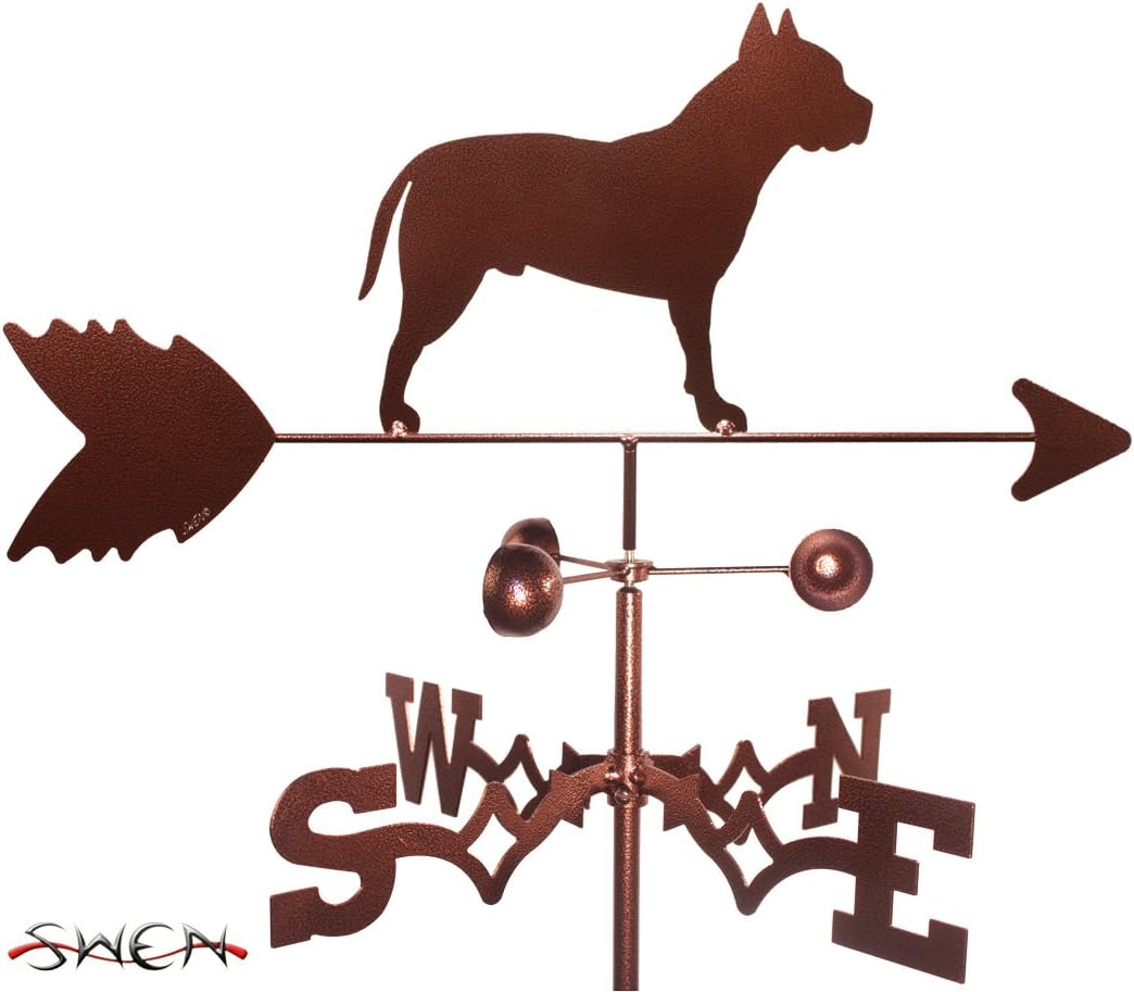 Weathervanes - SWEN Products American Stafford/Pit Bull Dog Weathervane