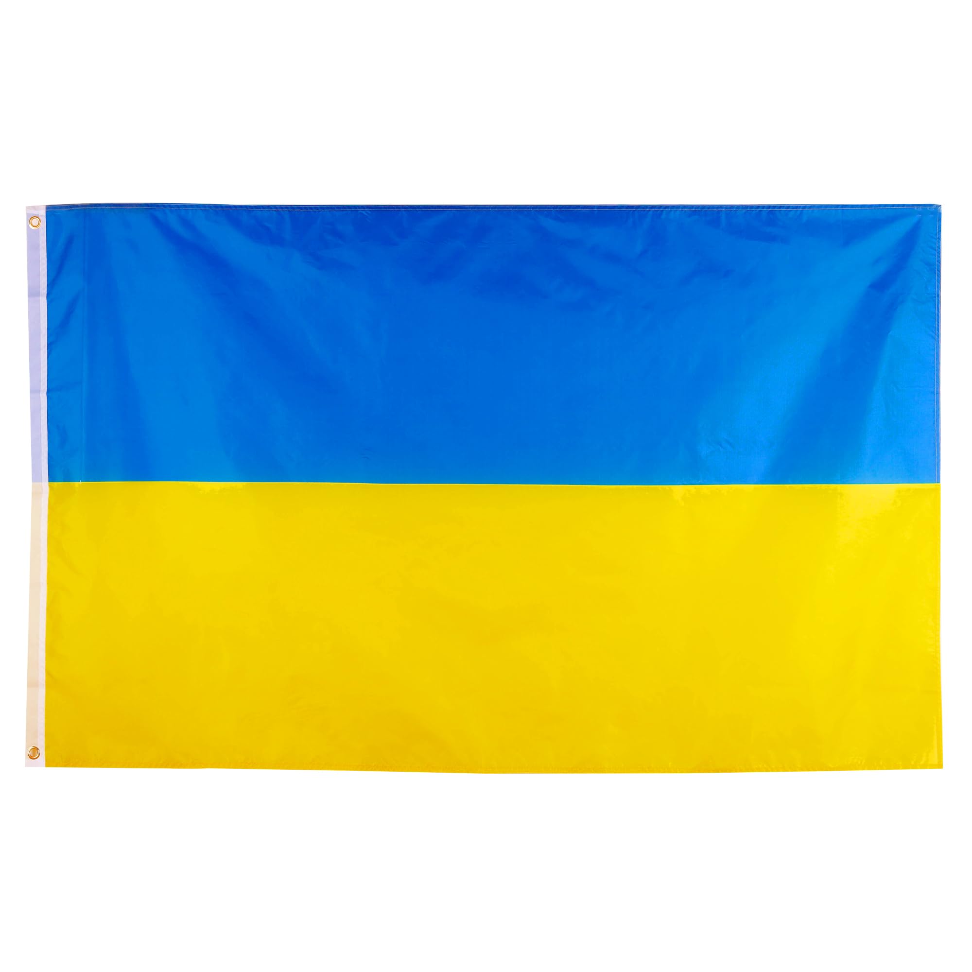 Large Ukraine Flag 5ft x 3ft for Decorations, Ukrainian Flag,Big Ukraine Flag with 2 Metal Eyelets Used Indoor and Outdoor, Bright Color in Sporting Events, Parties, Parade