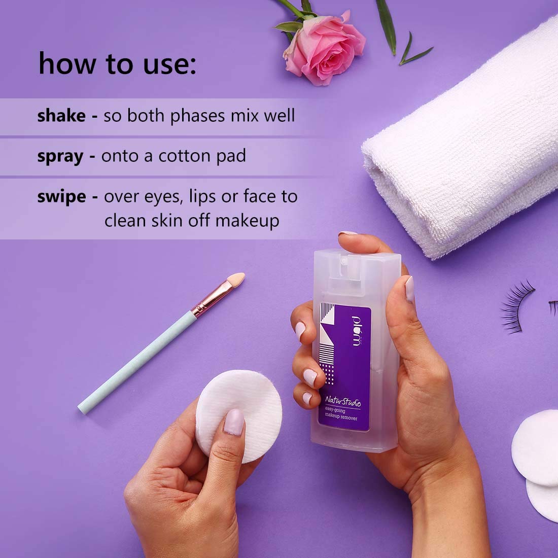 plum makeup remover