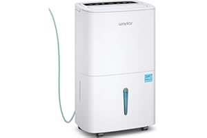 Waykar 150 Pints Energy Star Dehumidifier with Pump for Spaces up to 7,000 Sq. Ft at Commercial and Industrial Large Room, Warehouse, Home, Basement, Bedroom with Drain Hose, Auto Defrost, Self-Drying