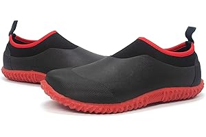 SWIFT*FROG SWIFTFROG Men’s Garden Boots - Unisex Waterproof Ankle Slip-On Footwear Rubber Rain Boots for Men Women Outdoor,Camping,Gardening