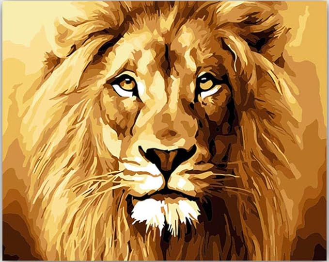 Gvneo Dipingere Con I Numeri Colorazione Fai Da Te Con I Colori Cucciolo Di Leone Leonessa Re Della Foresta Foto Disegno Home 40x50cm Senza Telaio Amazon It Giochi E Giocattoli