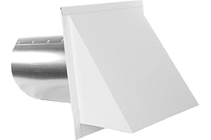 FAMCO Galvanized Steel Hooded Wall Vent with Screen, Used for Air Intake, Air Supply or Exhaust Applications