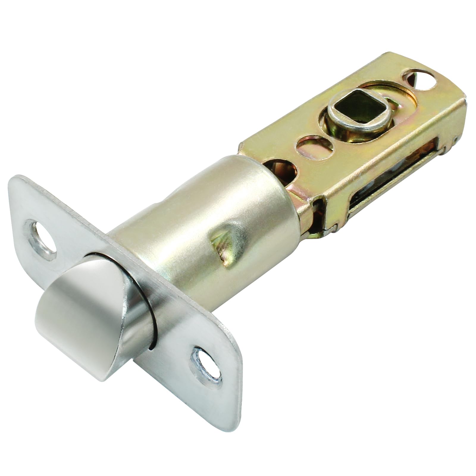 Photo 1 of Cionyce Tubular Mortice Latch, Passage Door Latch, Adjustable Square Latch Size 60/70mm, Replacement Entry Latch for Lever Door Handles, Internal Door Handles