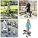 Knee Walker Cushion Covers 2 Pack for Knee Scooter for Injured Leg Universal Knee Scooter Pad Cover Faux Sheep Skin Knee Walker Seat Pads Covers for Rolling Scooter Includes 2 Extra Foam Inserts