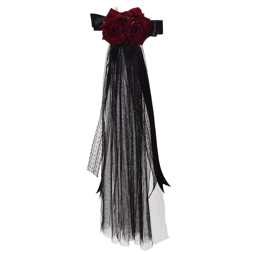 BLESSUME Gothic Women Steampunk Gear Wings Clock Butterfly Hat Lace Hair Clip Headwear (5)(Size: One Size) โ image 1