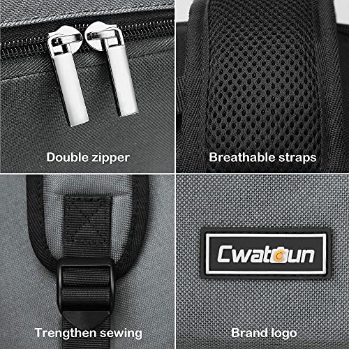 Cwatcun Camera Laptop Backpack, Camera bag for Canon Nikon Sony with Detachable Insert Camera Case fit 14