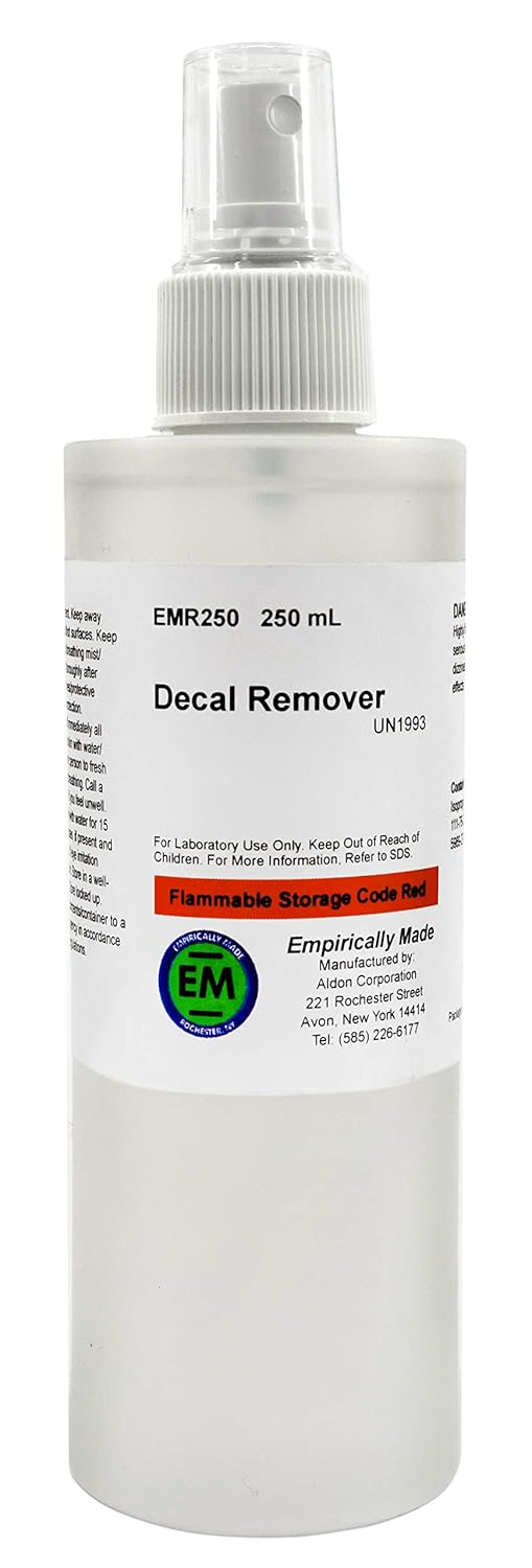 Decal Adhesive Remover, 250ml for Removal of Decals, Stickers