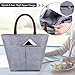 TianQin WY Lunch Bags for Women Upgraded Larger Capacity Oxford Cloth Insulated Lunch Bag Lunch Boxes Lunch Tote Bag Handbag Cooler Bag for Women Adults (Blue and White Strips)