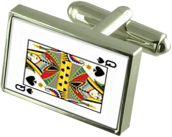Amazon Co Jp スペードポーチ付カードクイーン Cufflinks 再生 服 ファッション小物 Amazon Co Jp スペードポーチ付カードクイーン Cufflinks 再生 服 ファッション小物