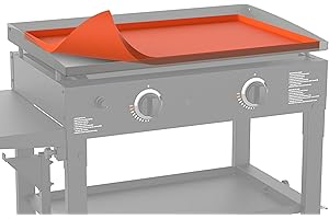 BANGIE Griddle Cover | Heavy Duty Silicone Griddle Mat for Blackstone 28" Pro Griddle | Keep Surface Clean | High-Wall Design (Orange)(Not fit 28XL)