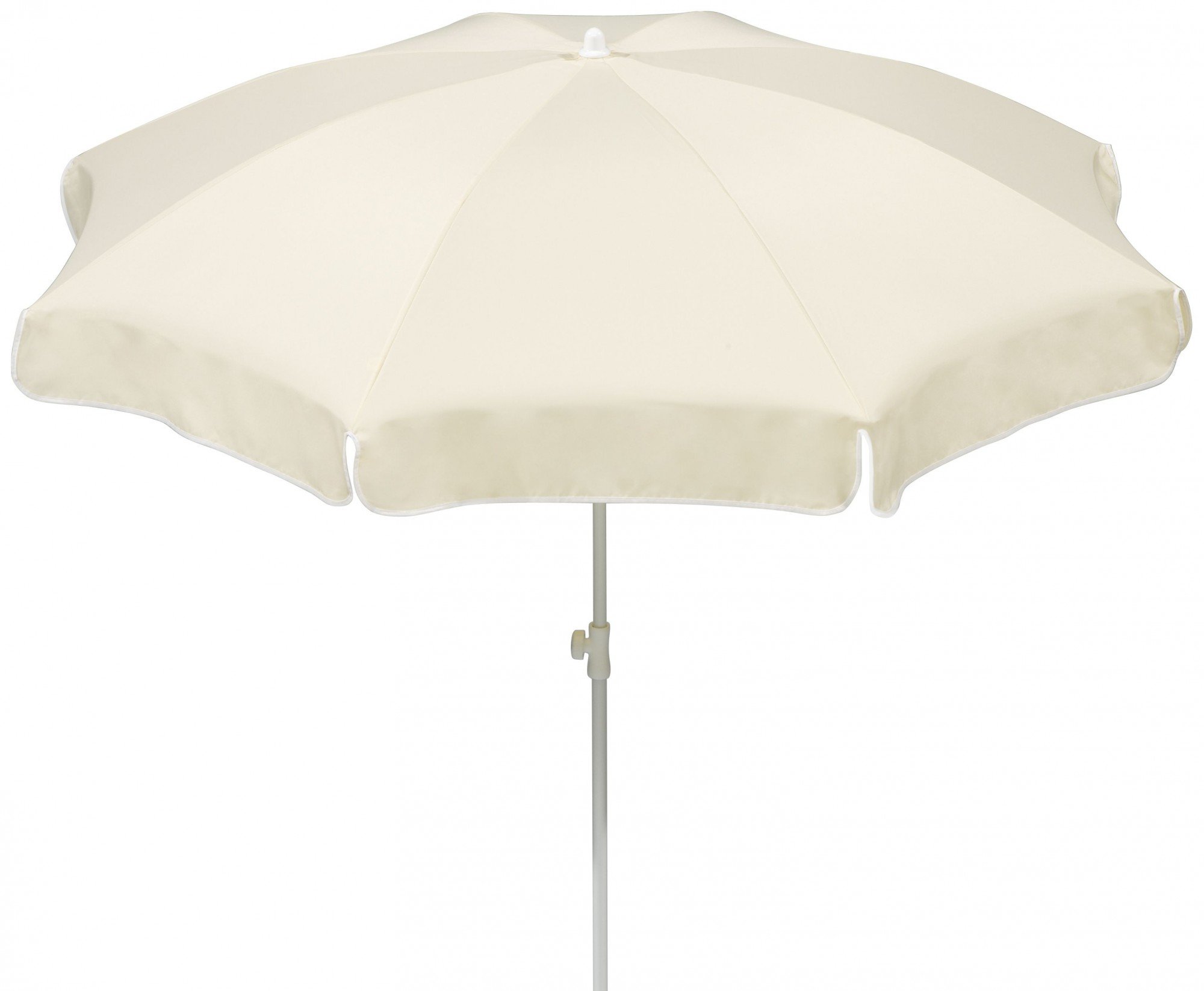 Schneider 680-02 Umbrella Ibiza approx 200 cm Ø, 8-Part, Round, Natural, 200 x 200 x 215 cm