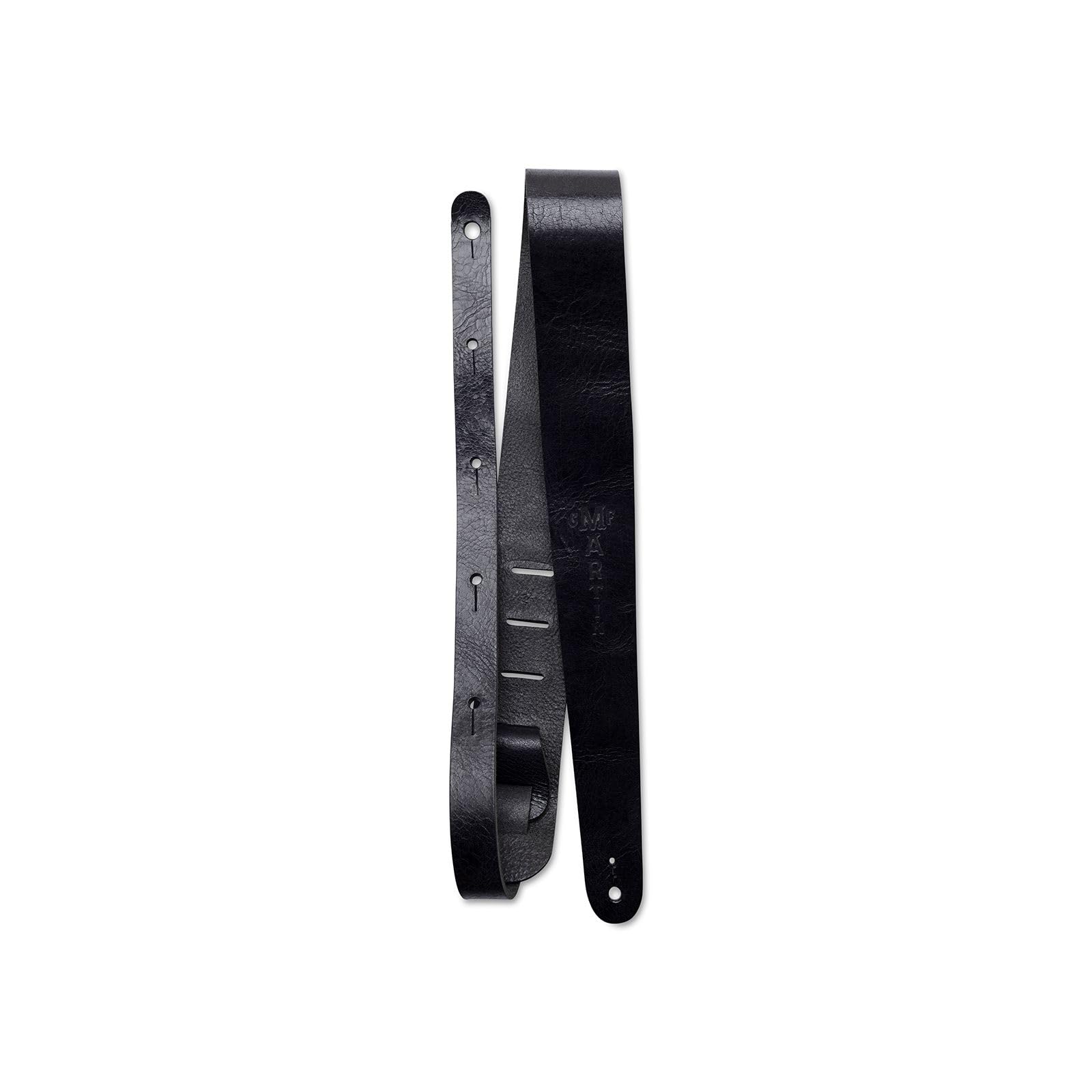 MARTIN Vintage black leather strap (width 5 cm)