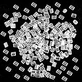 BronaGrand Pack of 1000 Clear Earring Wire Stopper Earring Safety Backs Fish Hook Earrings(2.5mm x 3.5mm x 0.8mm)