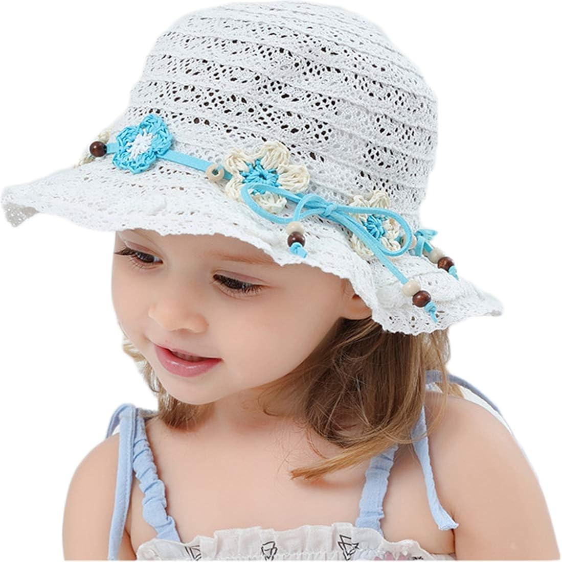 Baby Girls 's Outdoor Bowknot Sun Hat Toddler Beach Hat