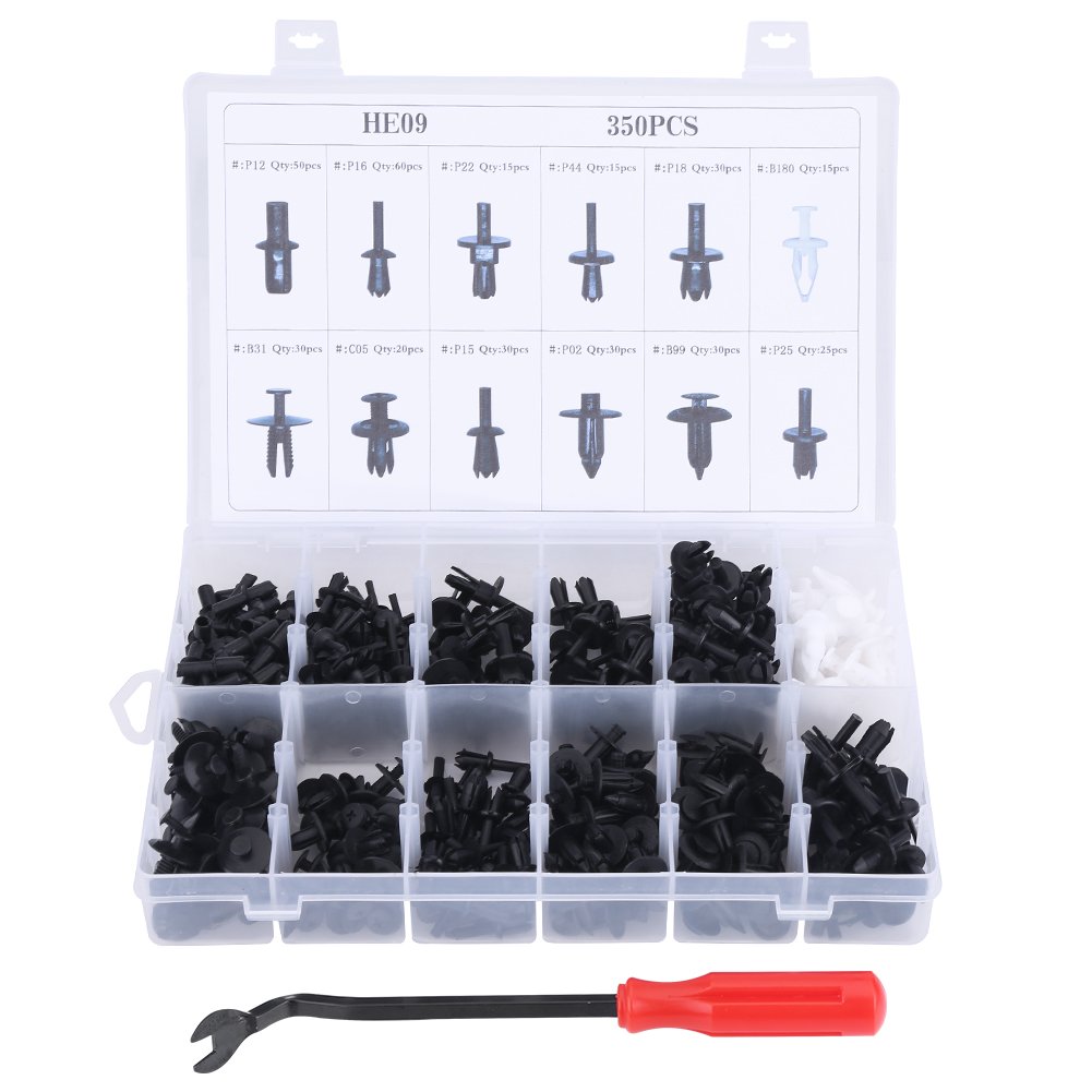 For Automotive Push-350PCS Auto Push Pin Rivet Trim Clip Push Retainer Fastener Remover