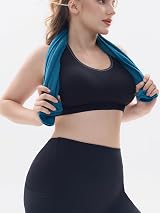 FITTIN Racerback Sports Bra for Women Padded Seamless Activewear 3 Pack view 5