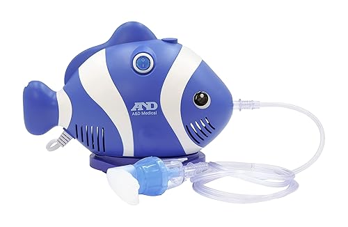 A&D Medical Nebuliser Machine for Children Compressor Nebulizer Compact Inhaler UN-019 with Portable Design and Carry Case