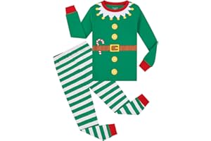 Joyond Kids Christmas Pajamas Boys Girls Hanukkah Thanksgiving Pjs Set Holiday Sleepwear 100% Cotton Size 18M-12Years
